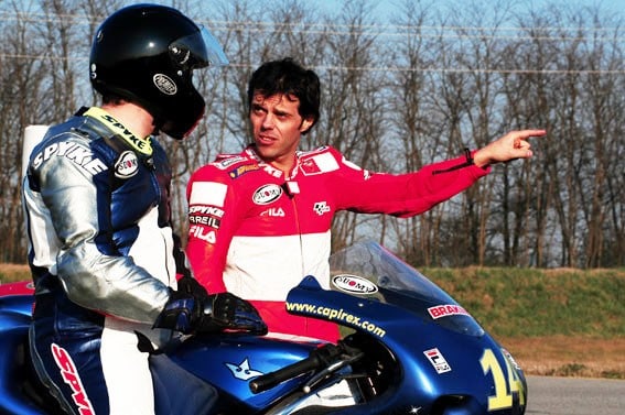 A Vairano a scuola con Capirossi