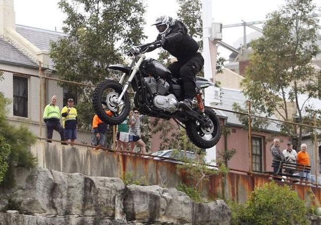 Una Harley tra le nuvole