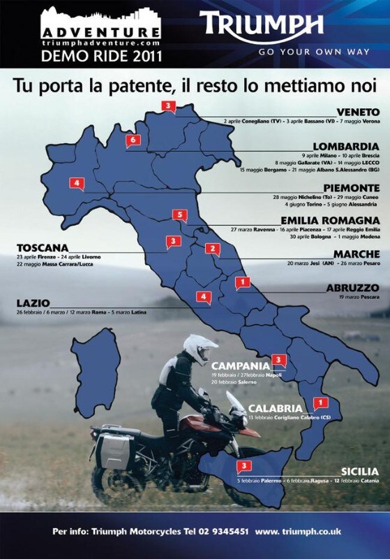 Triumph Adventure Demo Tour 2011