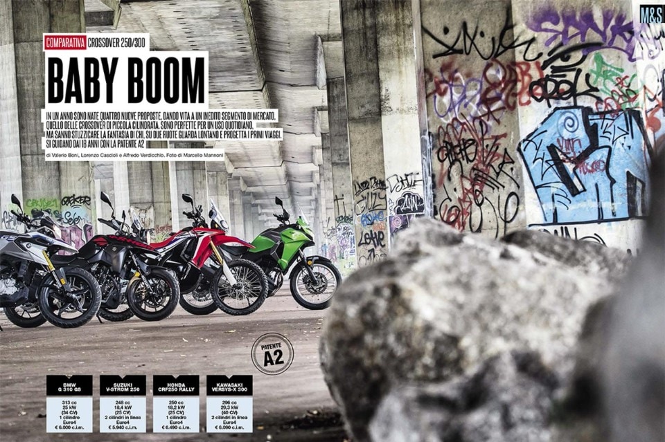 Su Dueruote di Gennaio: la comparativa crossover 250/300
