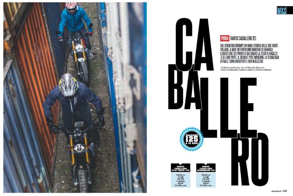 Fantic Caballero 125: la prova COMPLETA su Dueruote di Aprile
