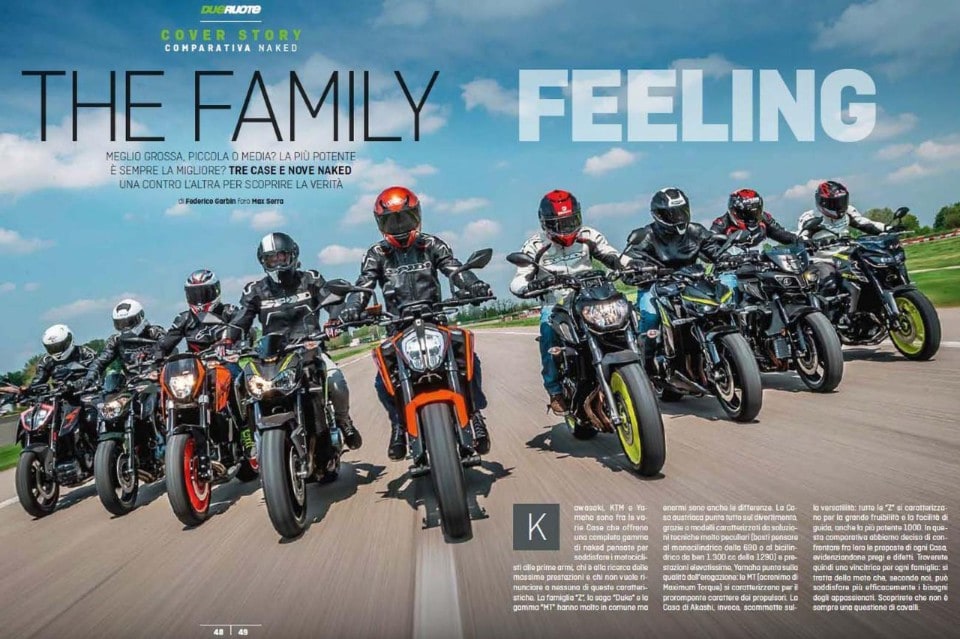 La MAXIcomparativa NAKED è su Dueruote di giugno