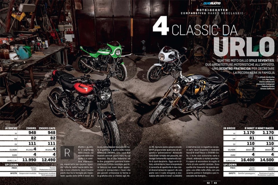 Su Dueruote di Luglio la comparativa delle naked neoclassic