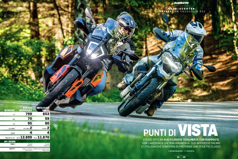 KTM 790 Adventure - Moto Guzzi V85 TT, una sfida attesa