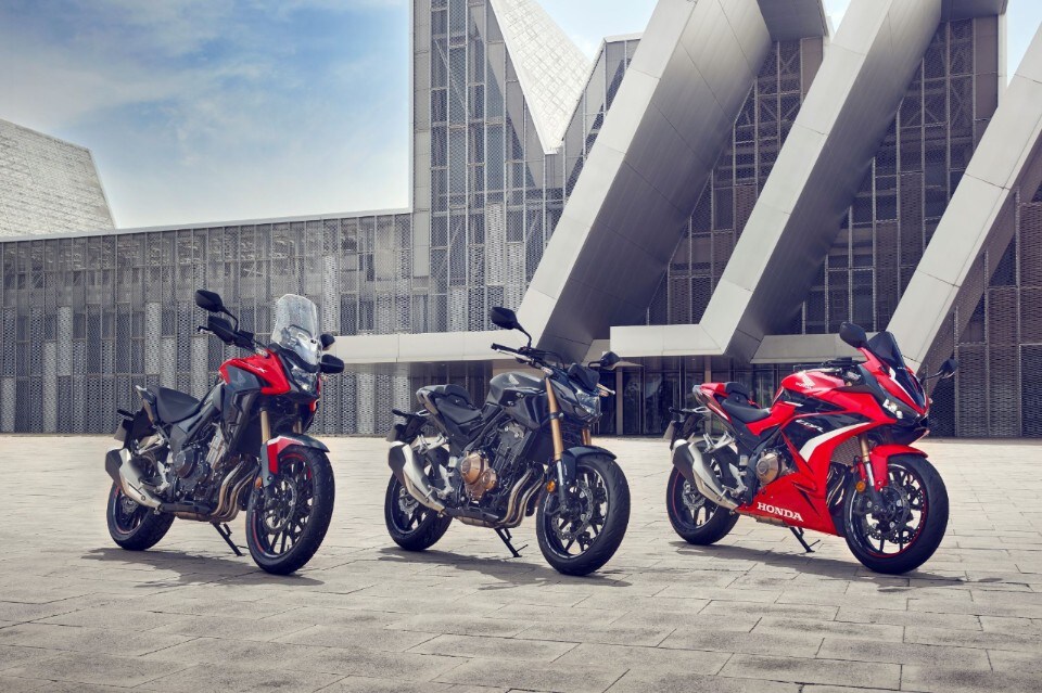 Honda CB500F, CBR500R, CB500X: ecco le 2022!