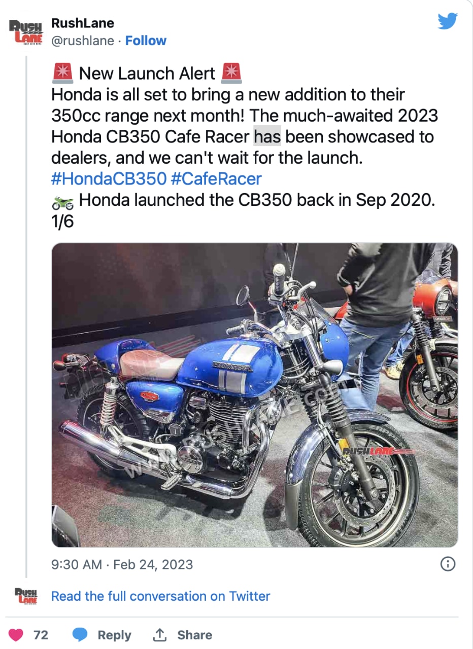 In arrivo una Honda CB 350 Cafe Racer?