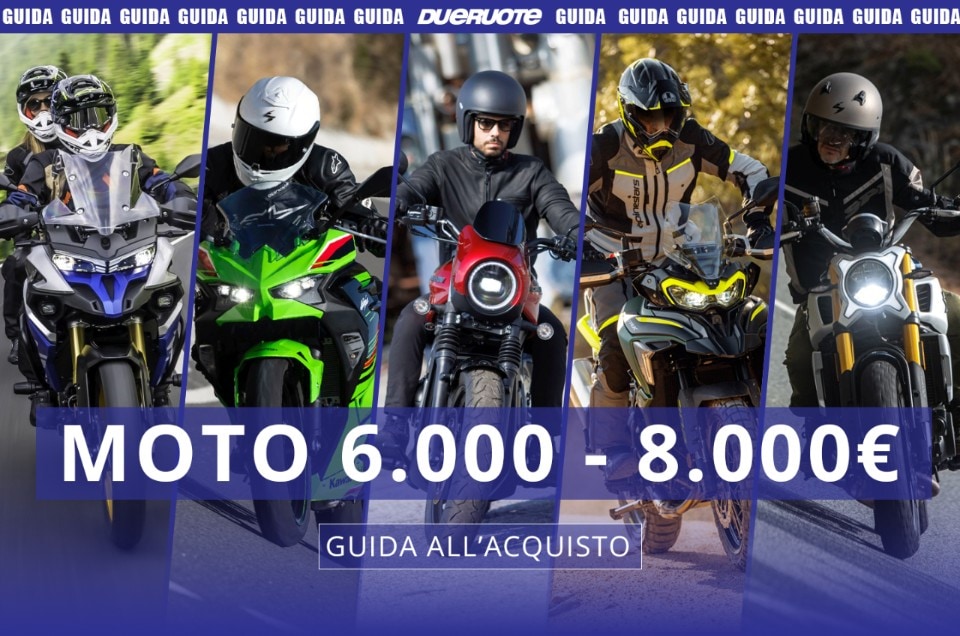 Tutte le moto del 2024 dai 6.000 agli 8.000 euro