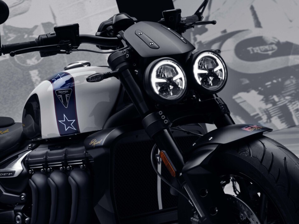 Triumph Rocket 3: l’edizione limitata dedicata a Evel Knievel