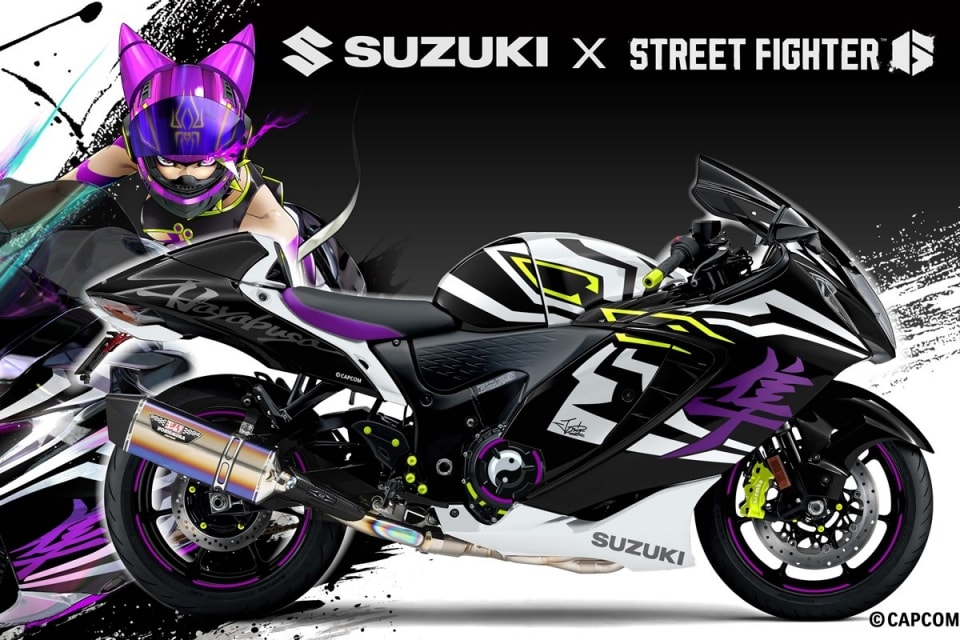 Street Fighter 6 ispira la nuova Suzuki Hayabusa Tuned by JURI