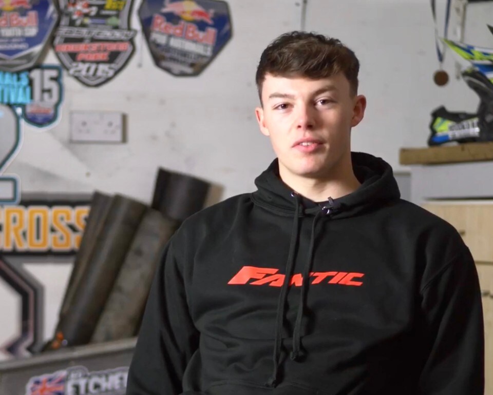 Il Campione europeo Jed Etchells con il Team Fantic D'Arpa Racing per il 2020