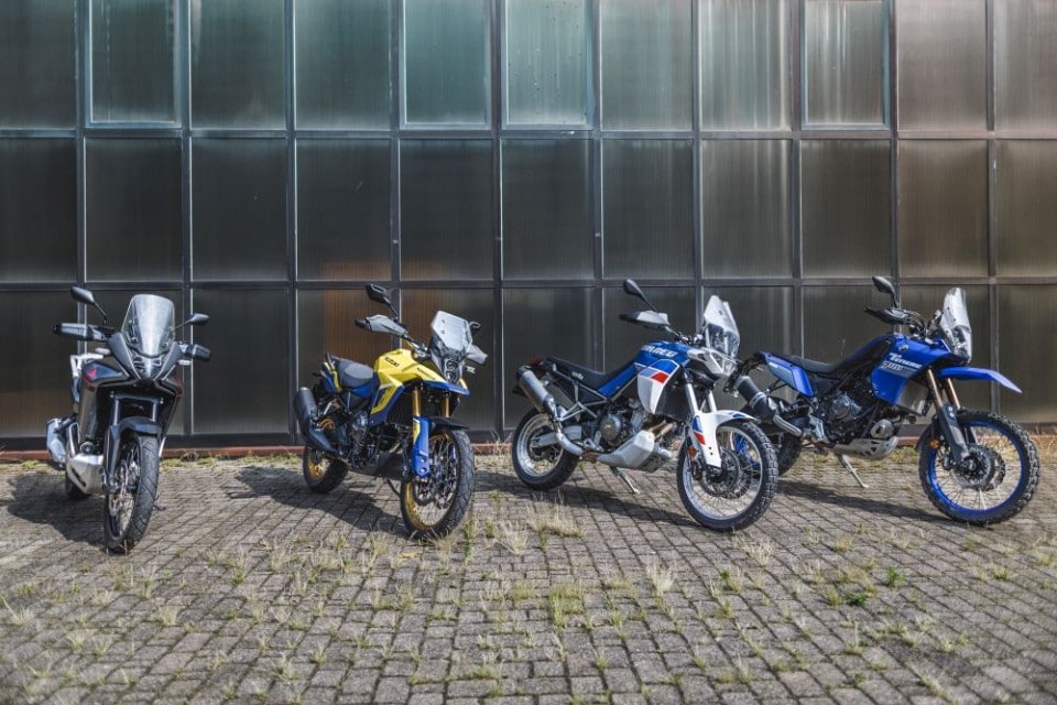 Prova Honda Transalp 750, Suzuki V-Strom 800, Yamaha Ténéré 700, Aprilia Tuareg  660 [VIDEO]