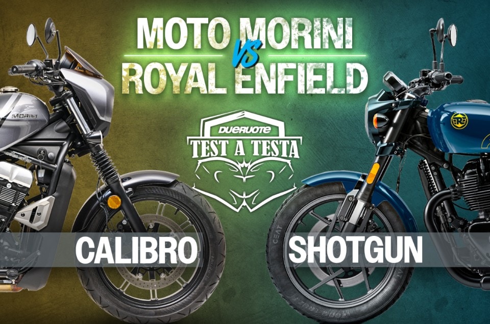 Moto Morini Calibro VS Royal Enfield Shotgun: power cruiser o café racer? +VIDEO+