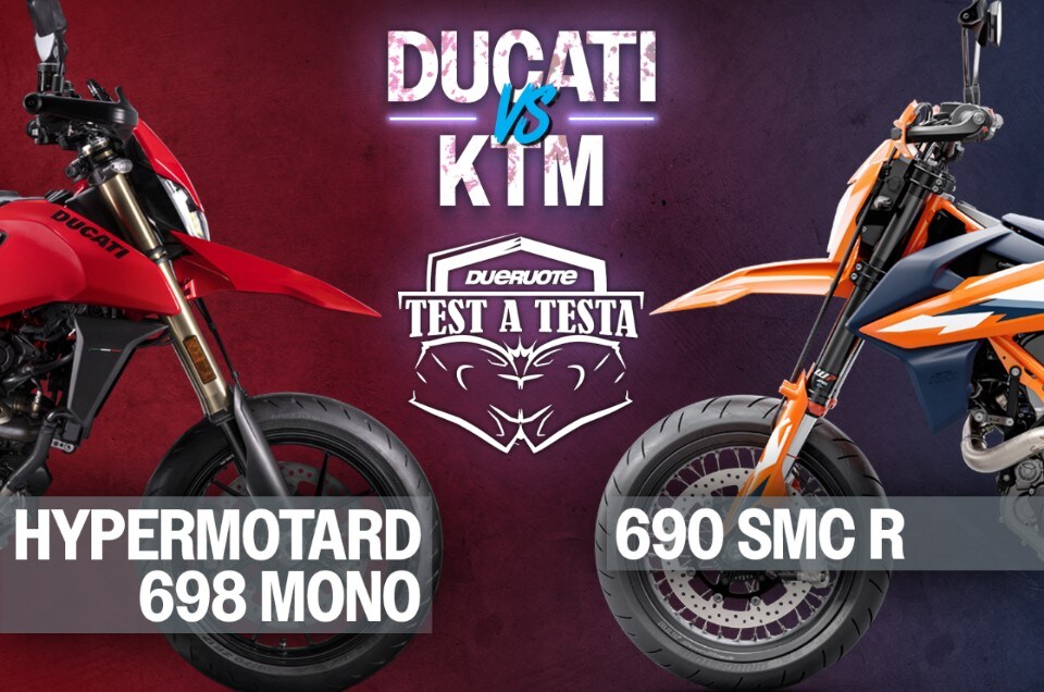 Test a Testa #14 - Ducati Hypermotard 698 RVE VS KTM 690 SMC R