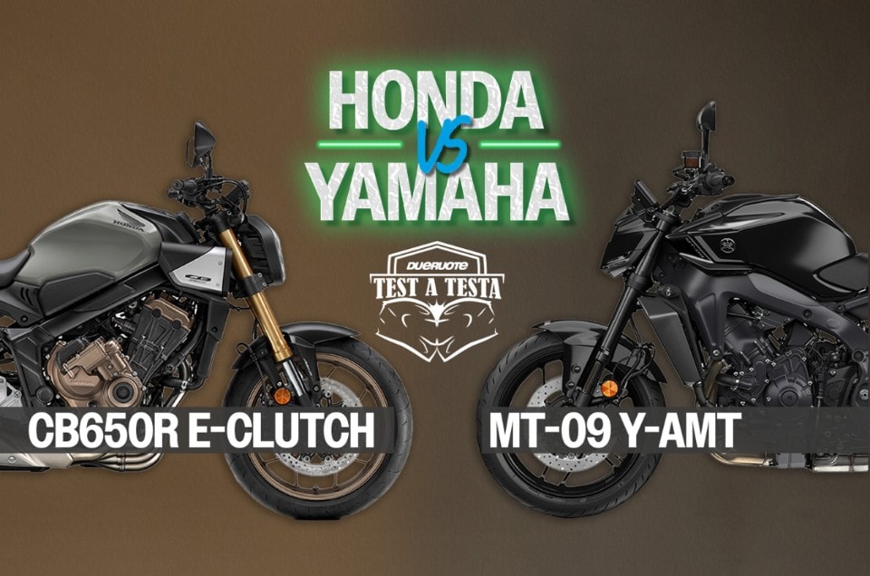 Test a Testa #17 - Honda CB650R e-clutch VS Yamaha MT-09 Y-AMT