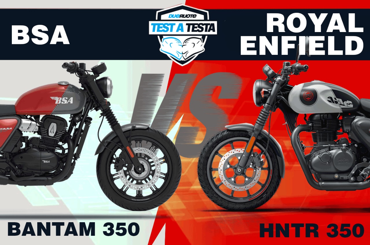 BSA Bantam 350 VS Royal Enfield HNTR 350: piccole, sportive e indiane