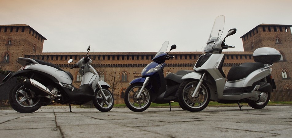 Aprilia Scarabeo 250 IE, Peugeot Geopolis 250 Executive, Kymco People 250 S