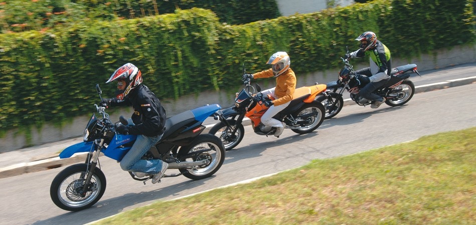 Derbi Senda 125 Baja SM, Yamaha XT 125 X, Beta RR Motard 125 4T