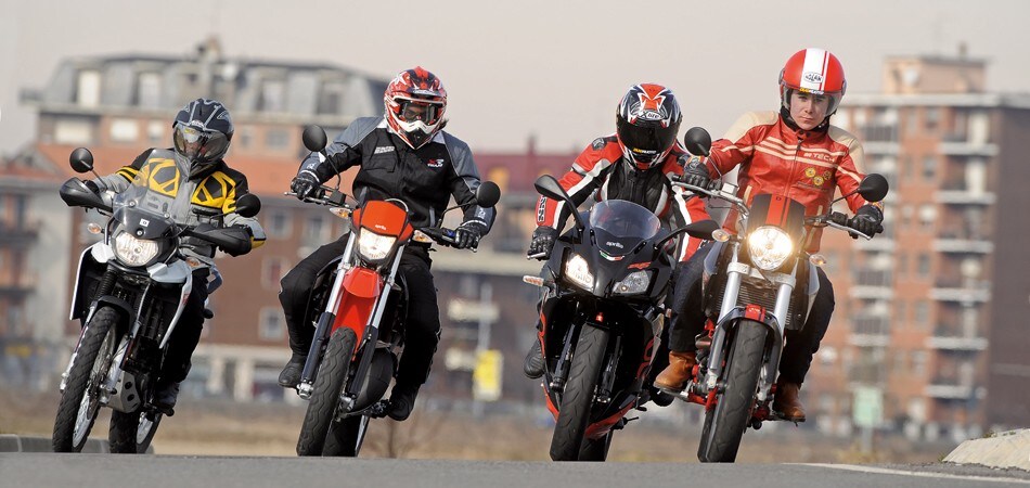 Derbi Terra 125 Adventure, Aprilia SX 125 , Aprilia RS 125 , Derbi Mulhacén 125 Café