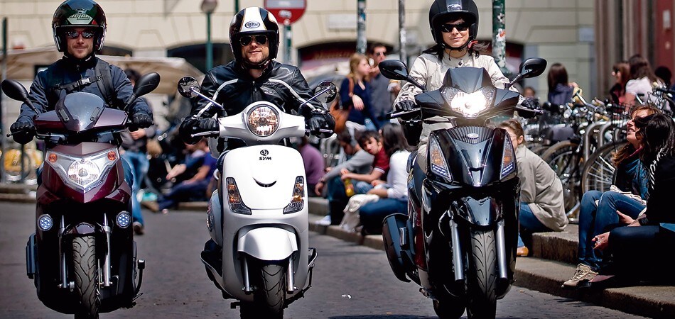 Sym Fiddle II 125 Is, Garelli Xò 125 4T i.e., Kymco People 125 GTi