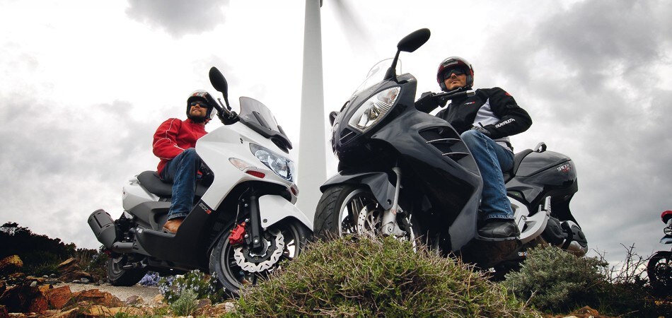 Kymco Xciting 500i R, Malaguti Spidermax 500 RS