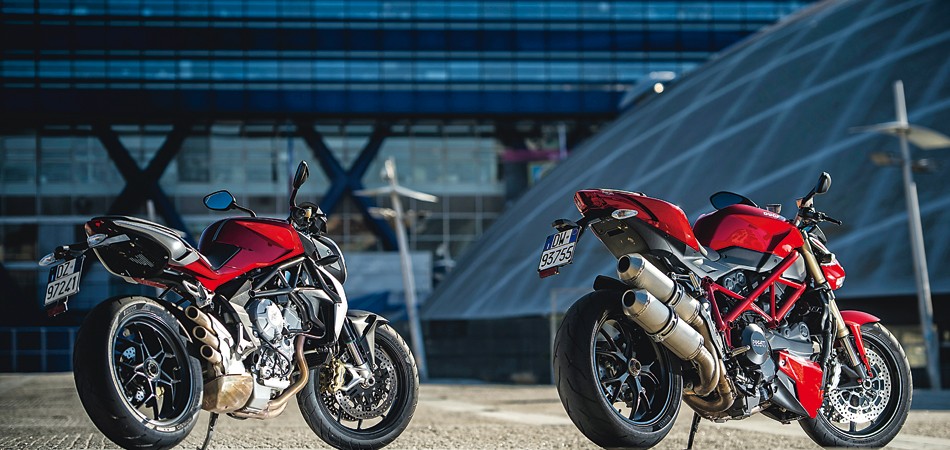 Ducati Streetfighter 848 , MV Agusta Brutale 800 