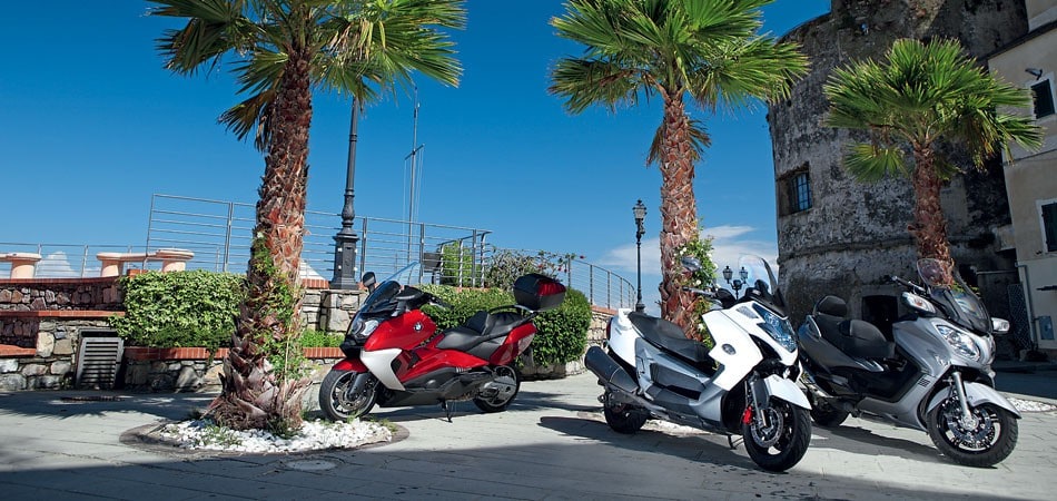 BMW C 650 GT, Kymco MyRoad 700i , Suzuki Burgman 650 Executive