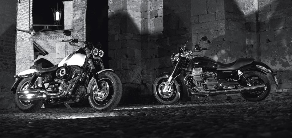 Harley-Davidson Dyna Fat Bob FXDF, Moto Guzzi California 1400 Custom