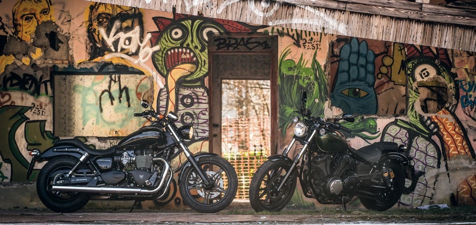 Triumph SpeedMaster , Yamaha XV950 R ABS