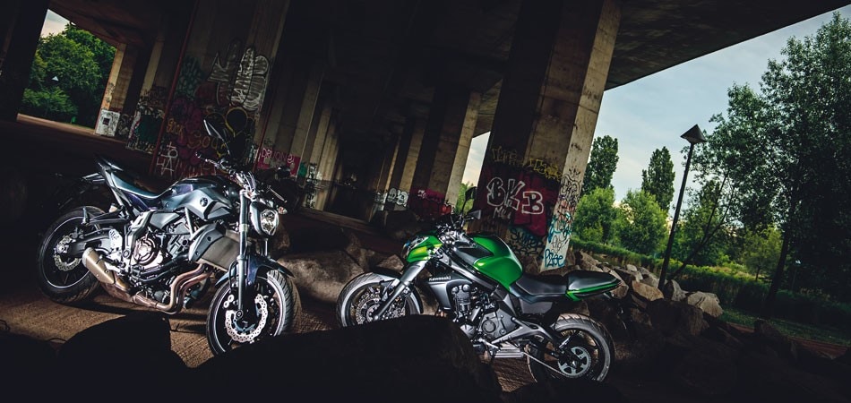 Yamaha MT-07 ABS, Kawasaki ER 6N ABS