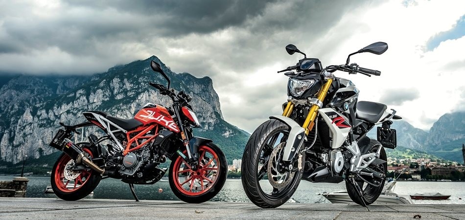 KTM 390 Duke ABS, BMW G 310 R 