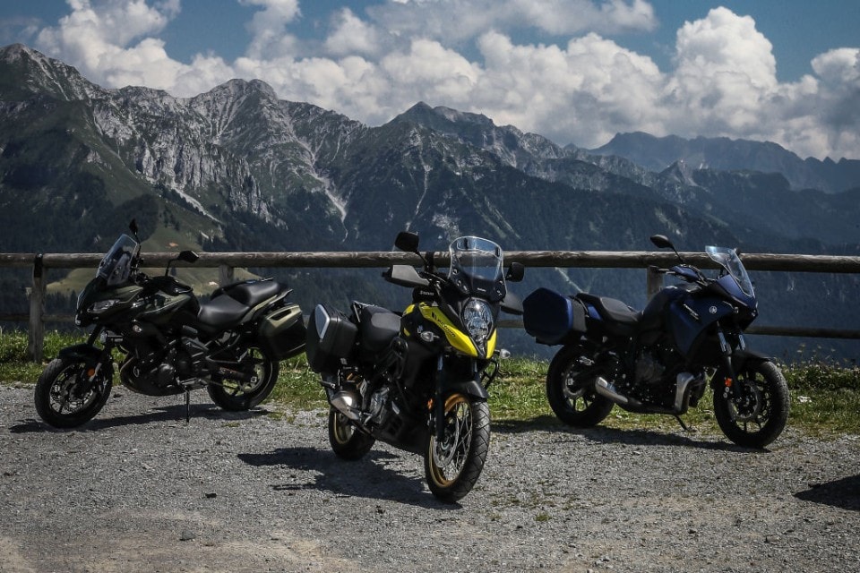Kawasaki Versys 650, Suzuki V Strom DL 650 XT ABS, Yamaha Tracer 700