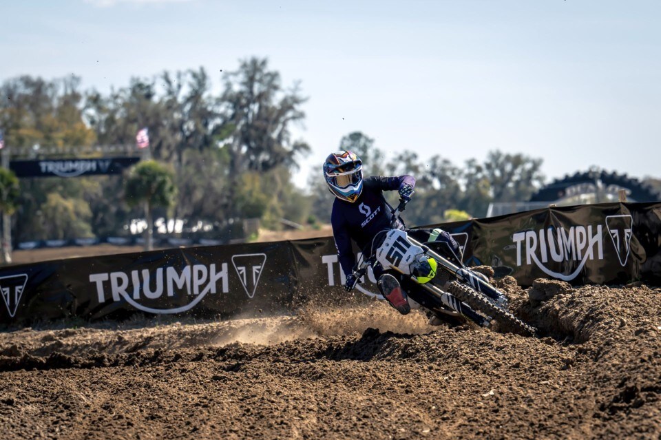 Prova Triumph TF 250-X, rookie of the year!
