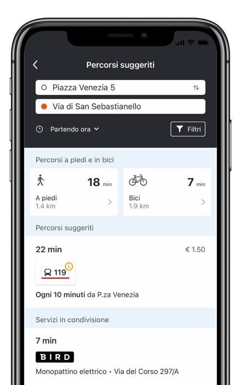 Bird e Moovit insieme per la micromobilità integrata