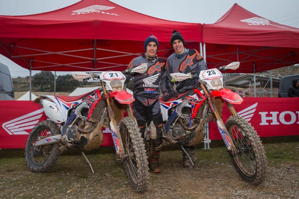 Marquéz in gara con la CRF 450R Enduro di RedMoto