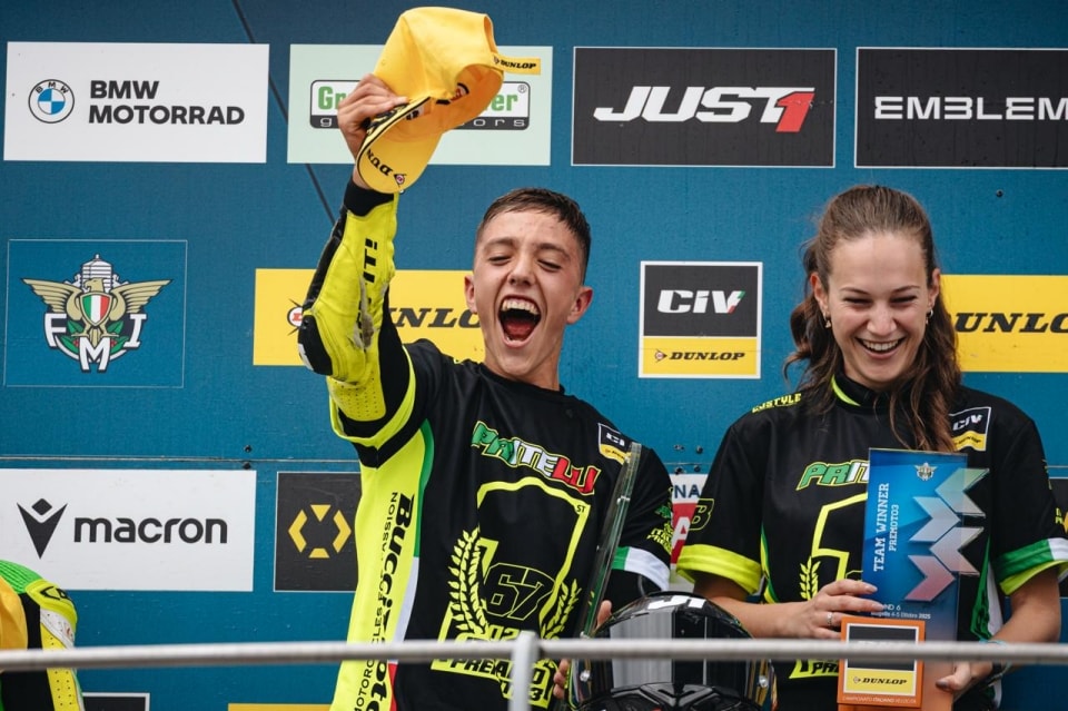 CIV 2025: Pritelli (Premoto3) e Ieraci (Sportbike) campioni al Mugello