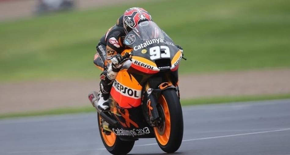 Moto2 Valencia FP2: Marquez velocissimo, ma partirà ultimo