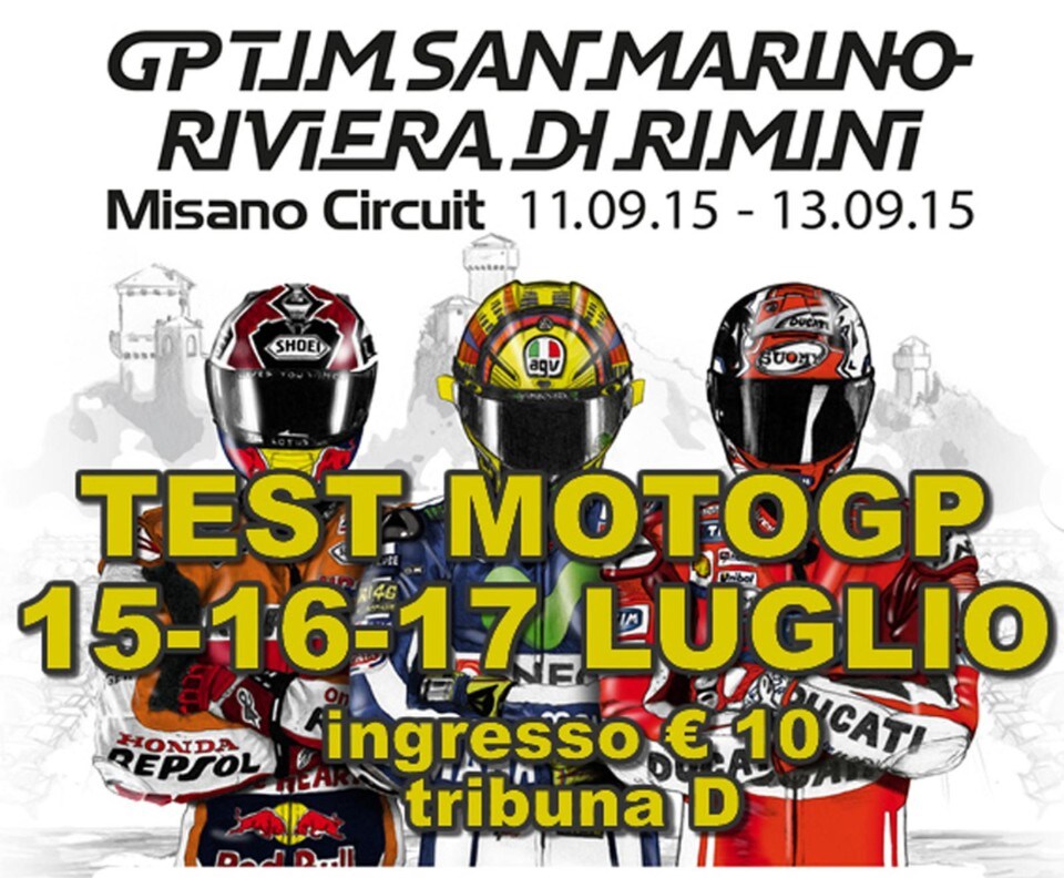 MotoGP Misano: test a porte aperte