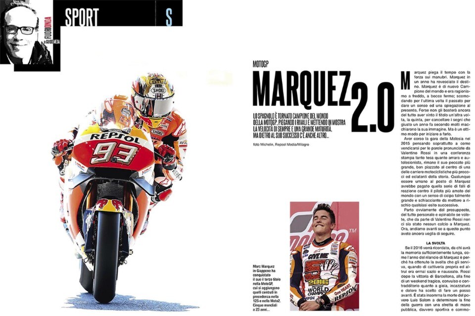 Su Dueruote di Dicembre: chi è Marquez 2.0?