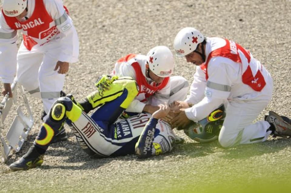 Tutti gli infortuni della carriera di Valentino Rossi