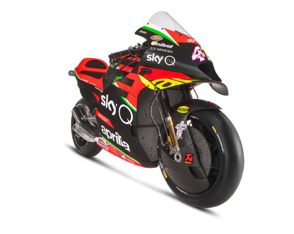 Aprilia lavora sull'anti-dive per la MotoGP