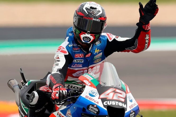 MotoGP Austin: Bagnaia cade sul più bello, vince Rins