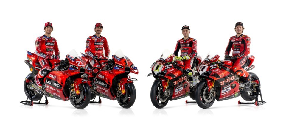 MotoGP: presentato il Ducati Lenovo Team 2024 a Madonna di Campiglio