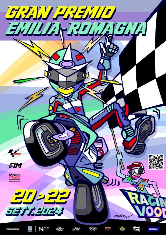 MotoGP: il poster ufficiale del Gran Premio dell'Emilia-Romagna