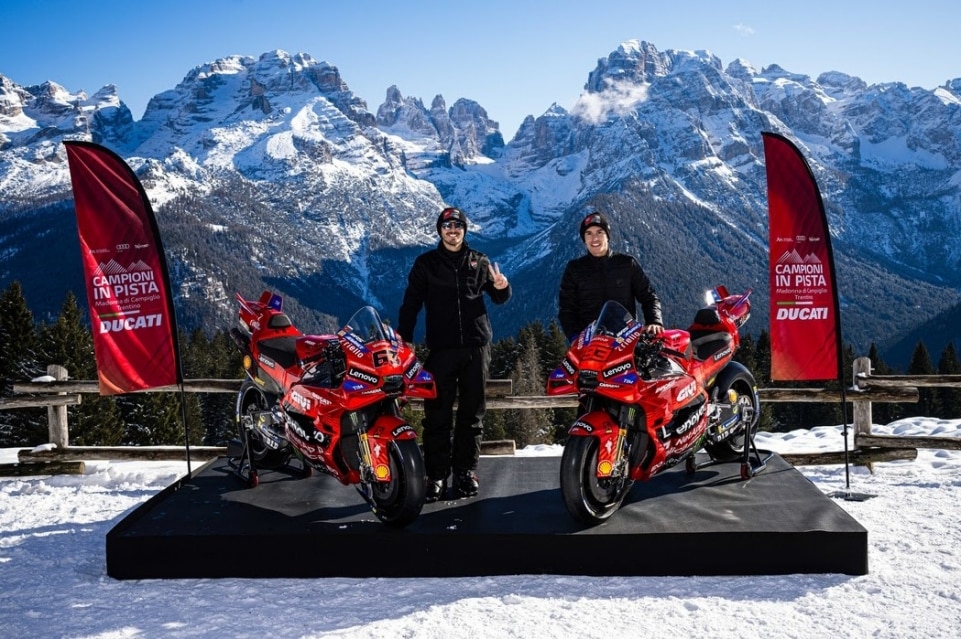 Ducati apre la stagione MotoGP 2026 a Madonna di Campiglio