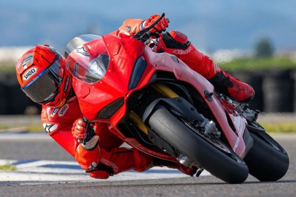 Marc Marquez di nuovo in pista con la Ducati