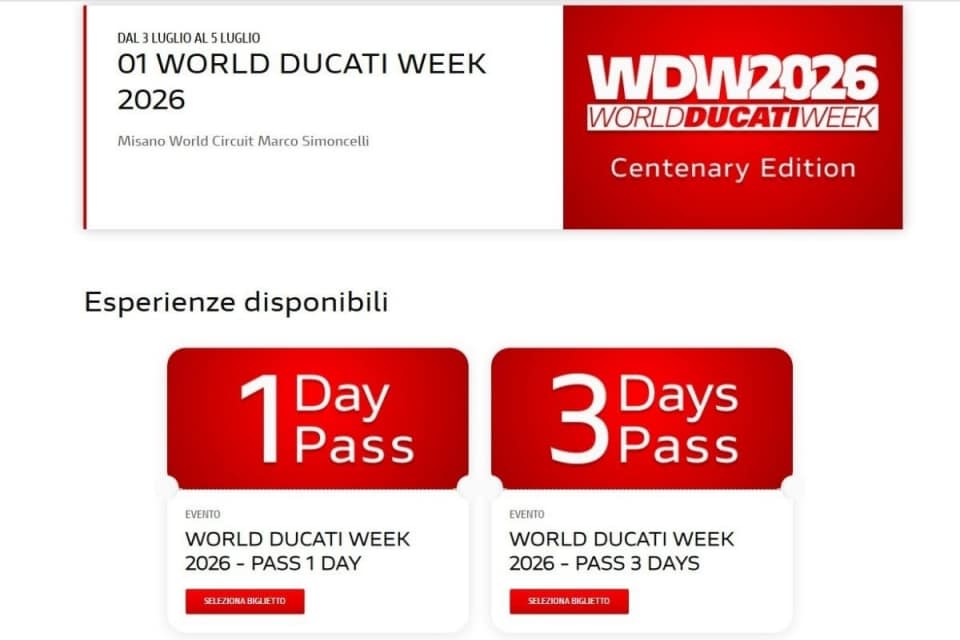 World Ducati Week 2026, un'edizione storica per celebrare il Centenario