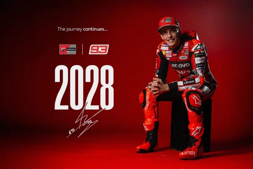 Marc Márquez rinnova con Ducati per le stagioni 2027 e 2028