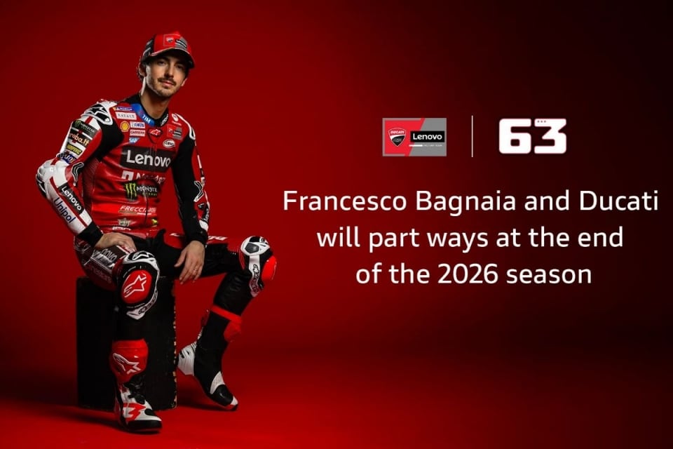 Ufficiale l'addio tra Bagnaia e la Ducati 