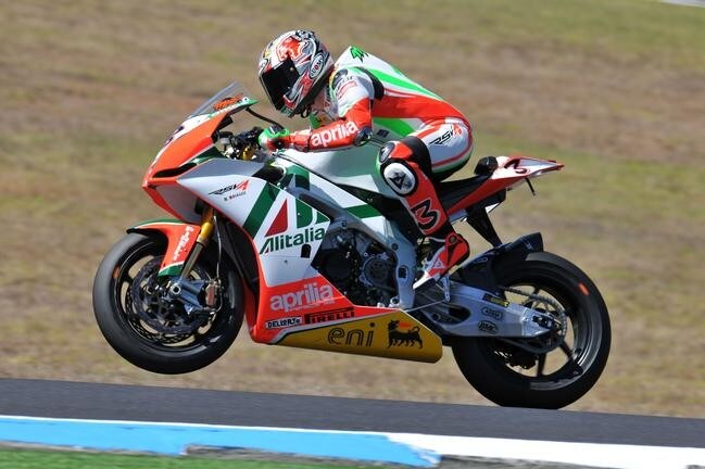 All'asta le carene dell'Aprilia di Biaggi