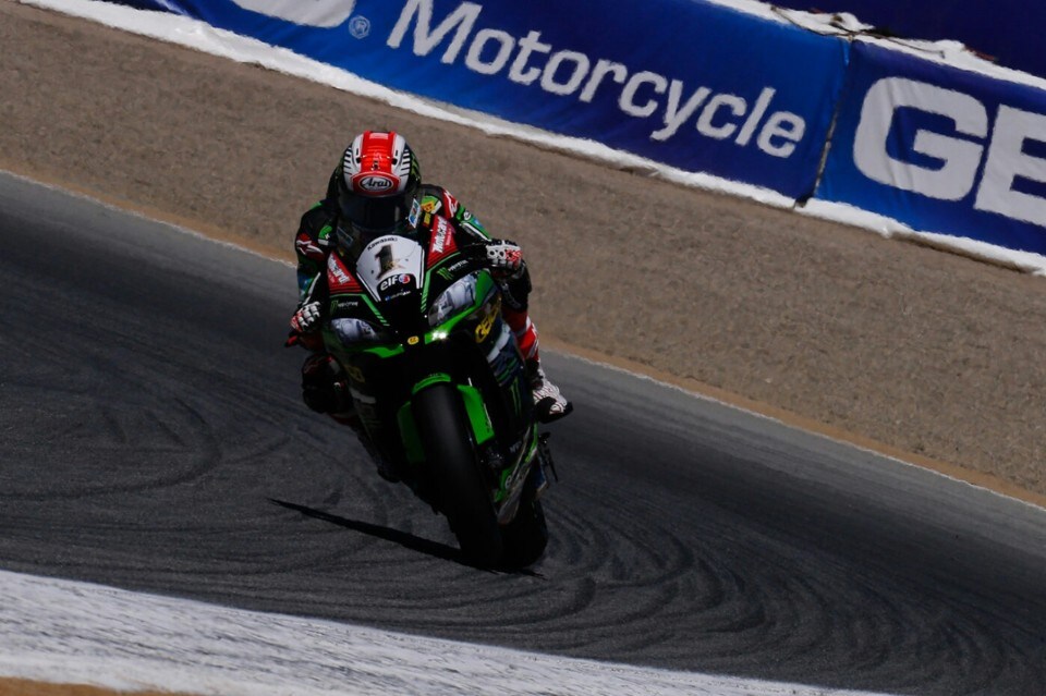 SBK Laguna Seca: Rea vince gara1. Kawa dilaganti, Ducati out. Hayden c'è